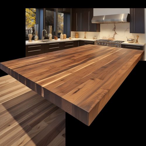 Plan de Travail Bois Foncé – « Acacia » 10