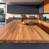 Plan de travail Bois Massif Exotique – “Canarywood” 16