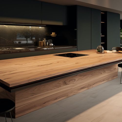 Plan de Travail en Bois Scié – “Quarter Sawn White Oak” 6
