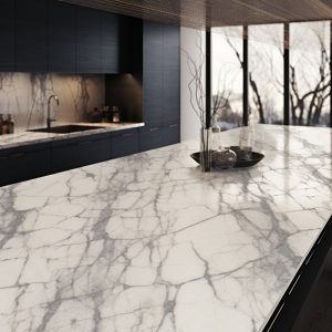 Plan de Travail Quartz Noir Iceberg