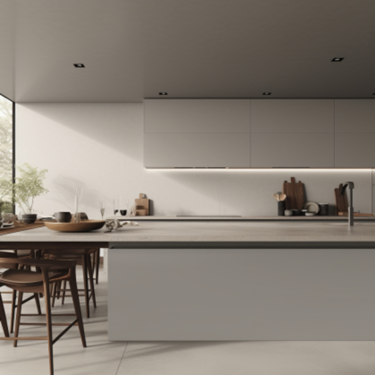 Plan de Travail pour Cuisine Corian – “Pearl grey”