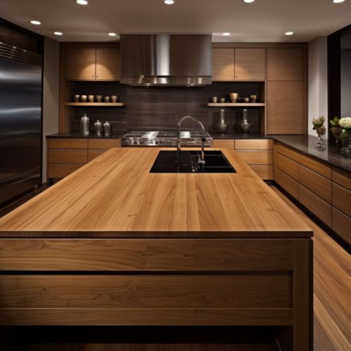 Plan de Travail – « Rift Sawn White Oak à Grain de Face » 6