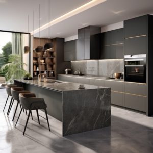 plan de travail ceramique Atlantis Grey