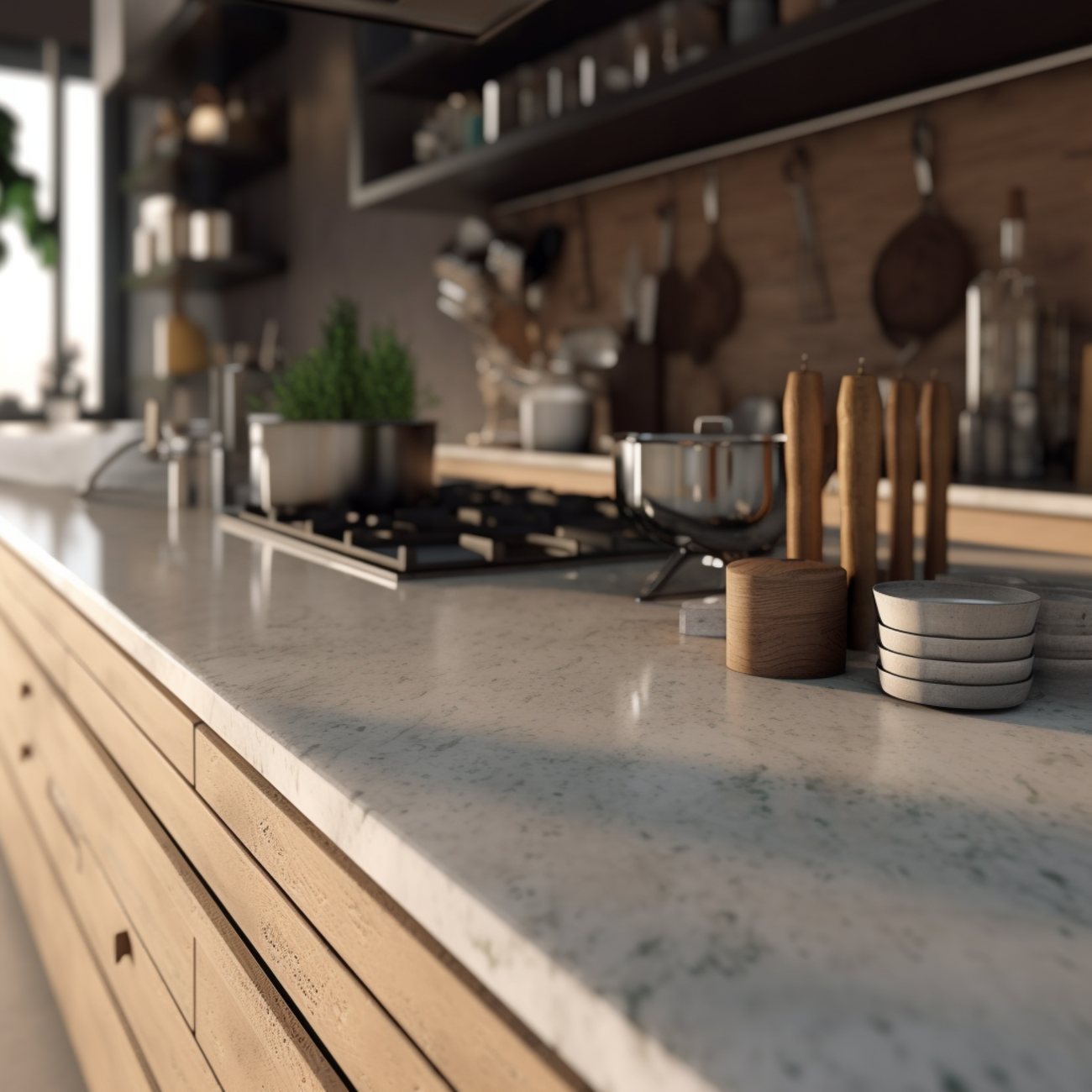 Plan de Travail de Cuisine Dekton – “Grigio”