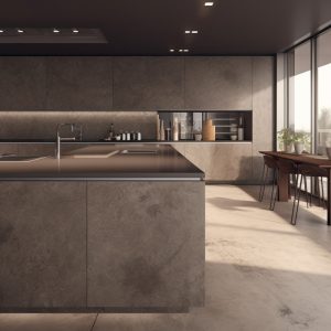 plan de travail en dekton couleur grigio gris