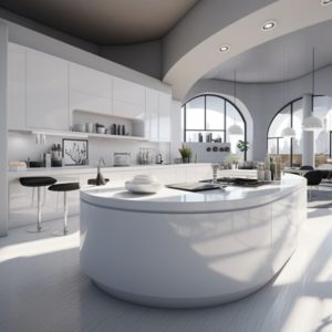 plan de travail ceramique absolute white