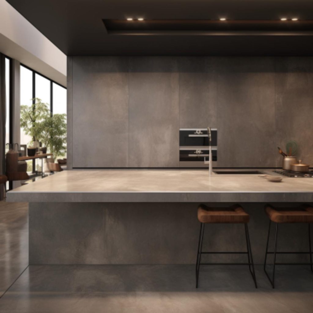 Ilot central de cuisine en Céramique - "Buxy Select"