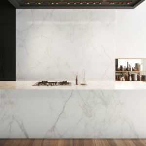 plan de travail ceramique calacatta glory