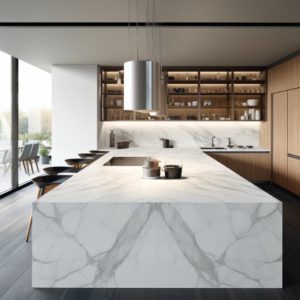 plan de travail ceramique classic statuario