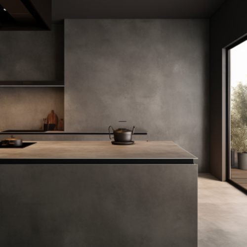 Plan Travail en Céramique – “Concrete Grey” 9