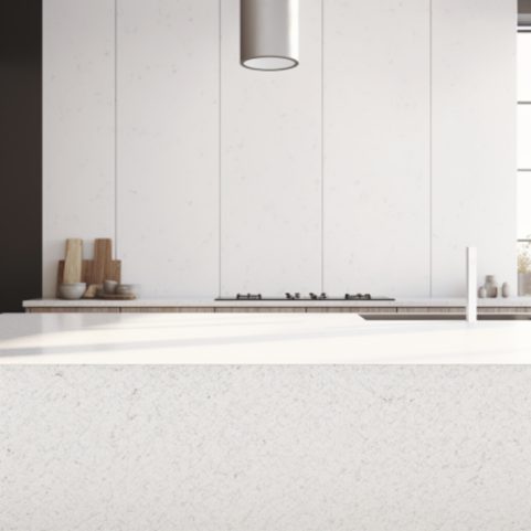 Ilot central de cuisine “Terrazzo White”