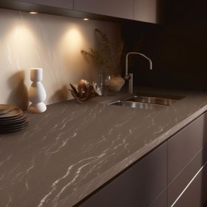 plan de travail corian cacao premium