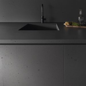 plan de travail corian carbon concret