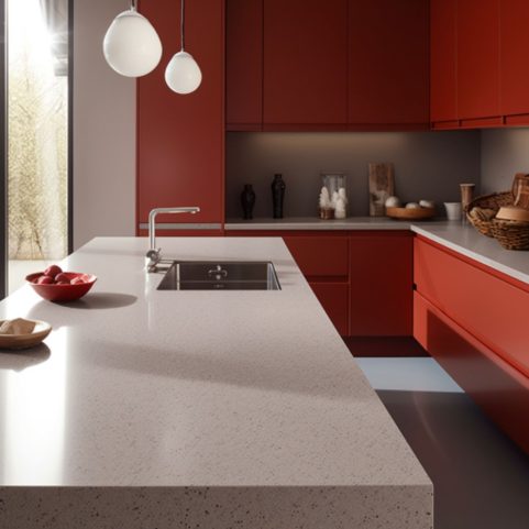 plan de cuisine corian dove