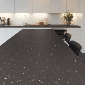 plan de travail corian gravier