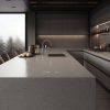 Plan Travail Pour La Cuisine En Corian – “Gris Froid” 9