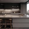 Plan Travail Pour La Cuisine En Corian – “Gris Froid” 11