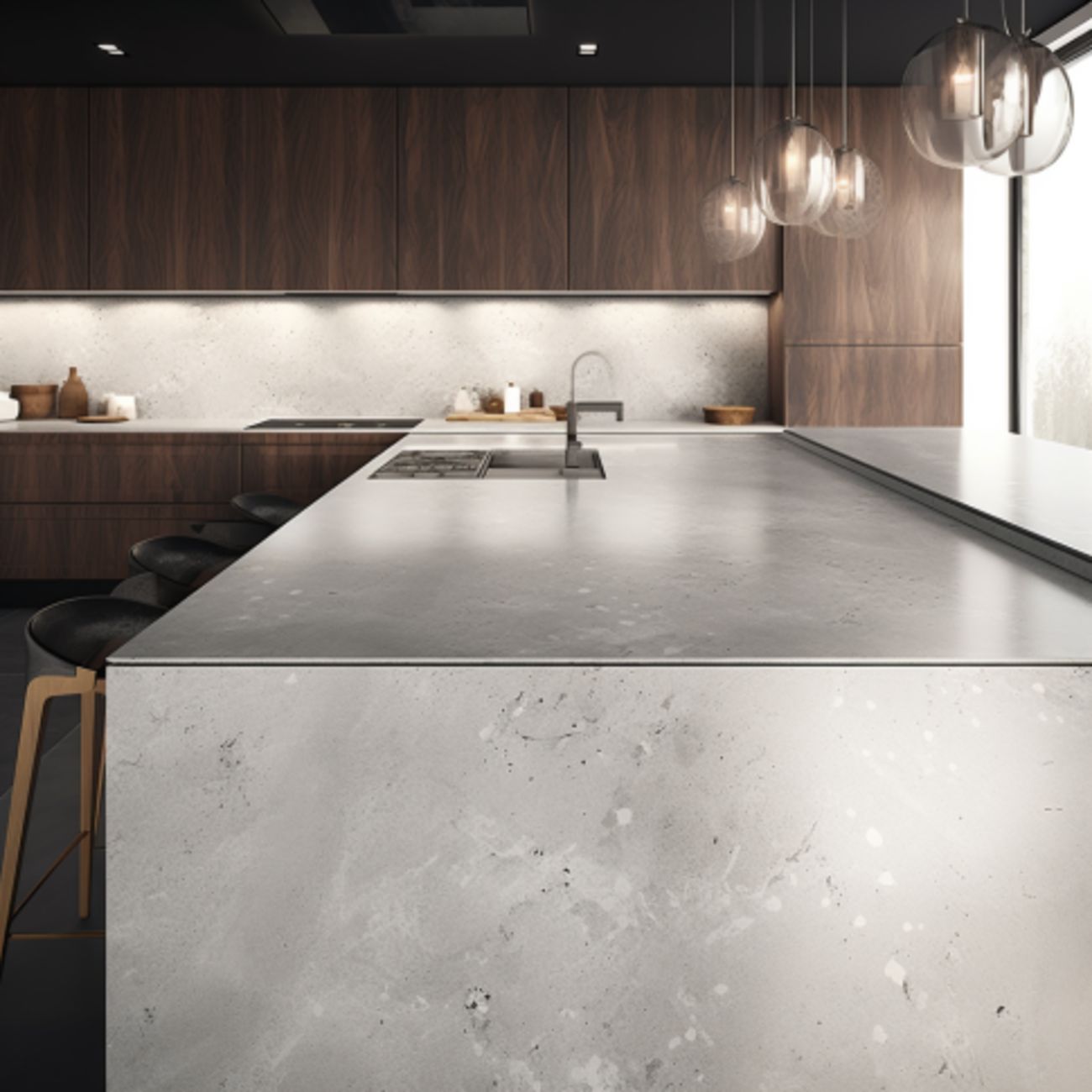 Plan Travail Pour La Cuisine En Corian – “Marante” 14