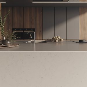 plan de travail corian neutre concret