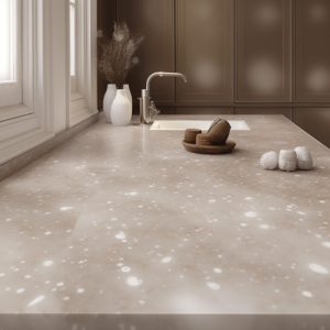 plan de travail corian noisette