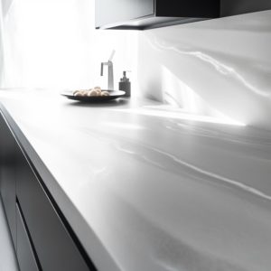 plan de travail corian gris onyx