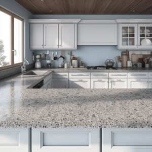 plan de travail corian platinium