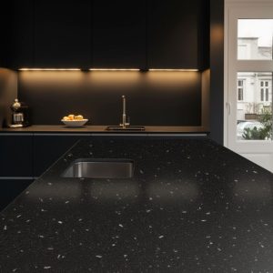 plan de travail corian profonde nuit etoilee