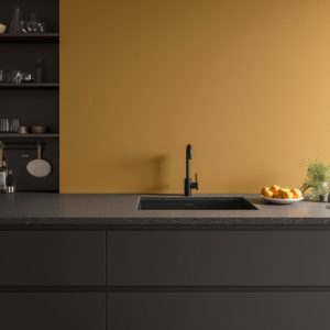 plan de cuisine corian vison fonce