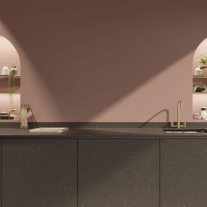 plan de cuisine corian vison fonce