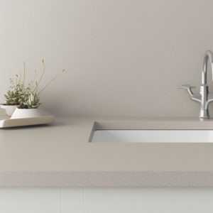 plan de cuisine corian gris claire