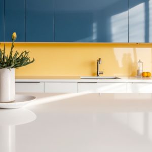 plan de cuisine corian blanc venaro