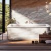 Salle de Bain en Marbre Blanc “Rhino” 15