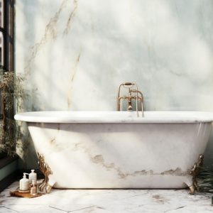 salle de bain marbre canne