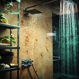 salle de bain marbre dore espagnol