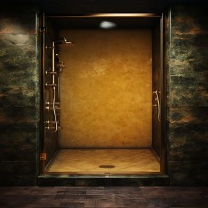 salle de bain marbre indus