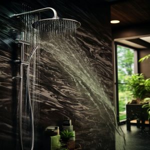 salle de bain marbre mandala classique