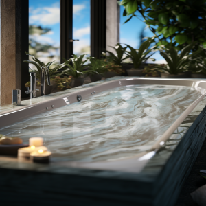 salle de bain marbre mandala