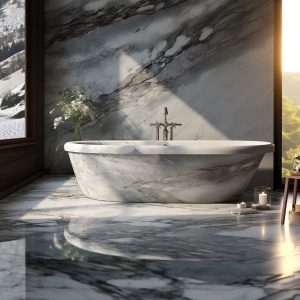 salle de bain marbre portinaire