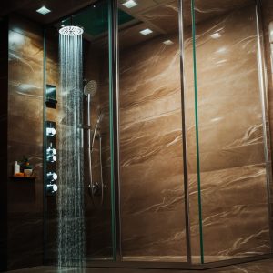 salle de bain marbre royal