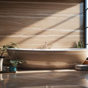 salle de bain marbre royal
