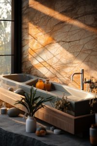 salle de bain en marbre valence