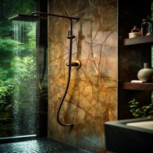 salle de bain marbre valence