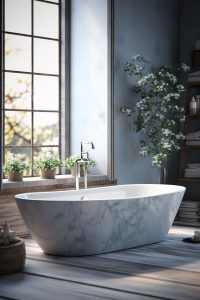salle de bain marbre saint moritz