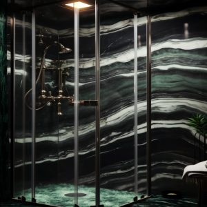 salle de bain marbre glacier