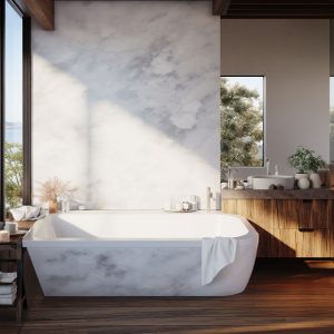 salle de bain marbre blanc afyon