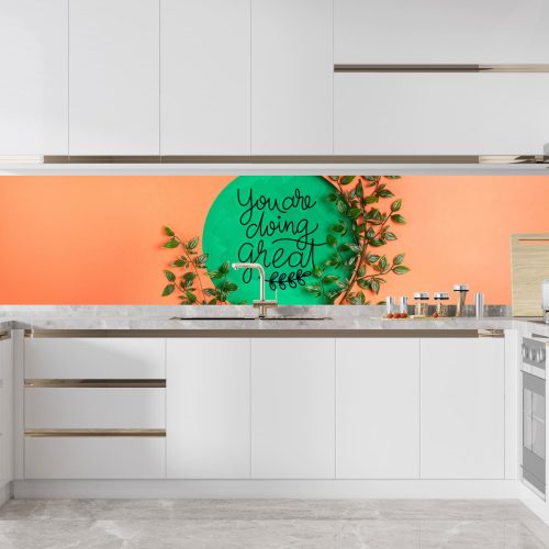 Crédence de Cuisine “Citation You’re Doing Great” 11