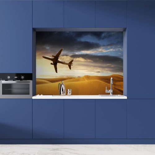 Crédence de Cuisine “Avion au Coucher De Soleil” 8