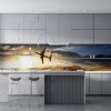 Crédence de Cuisine “Avion au Coucher De Soleil” 17