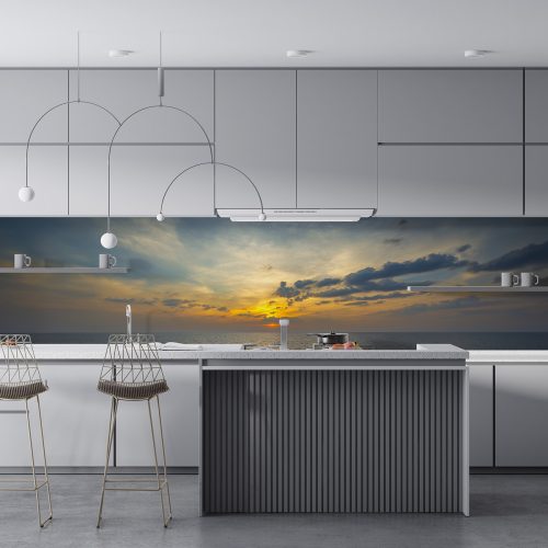 Crédence de Cuisine “Coucher De Soleil Sur La Mer” 10