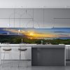 Crédence de Cuisine “Coucher De Soleil Sur Le Rivage” 16